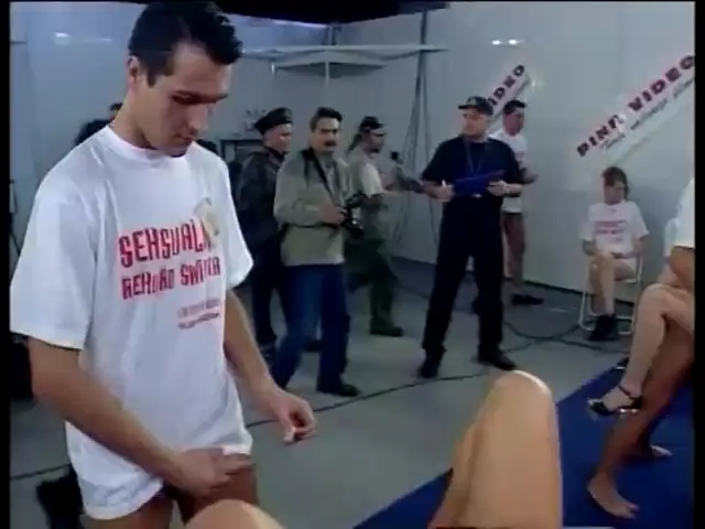 European Woman Blowjob Gangbang