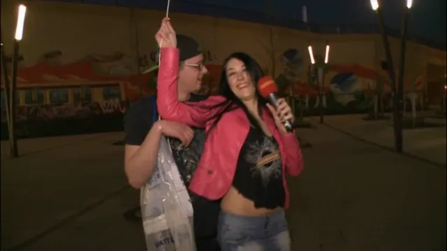 German Mature/MILF Brunette Handjob Clothing Interview