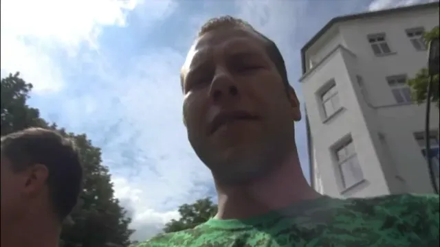 German Brunette Threesome/Foursome Handjob Out Door Sex